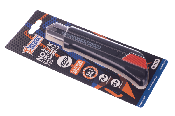 NOŻYK ABS SOFT Z OSTRZEM WYMIENNYM 25MM SK-2