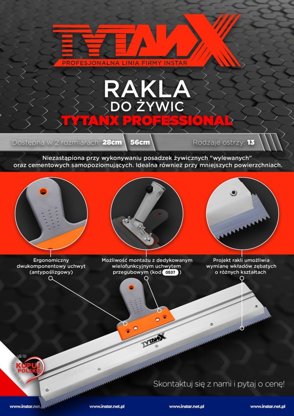 RAKLA DO ŻYWIC UCHWYT SG2 TYTANX