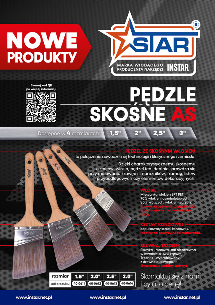 pędzle malarskie skośne