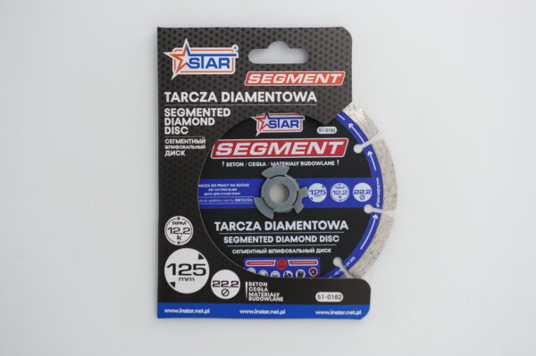 51-0182 w opak TARCZA DIAMENTOWA SEGMENTOWA STAR