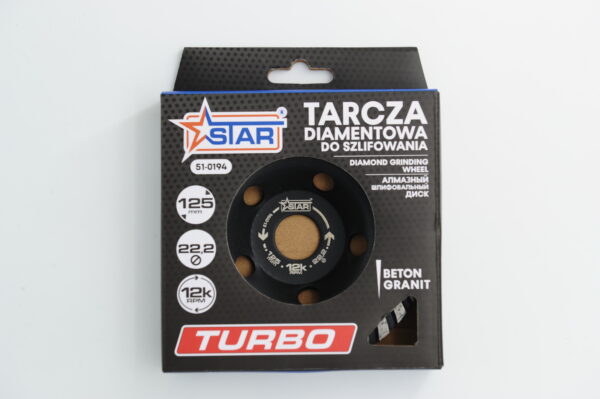 51-0194 w opak TARCZA DIAMENTOWA DO SZLIFOWANIA TURBO STAR