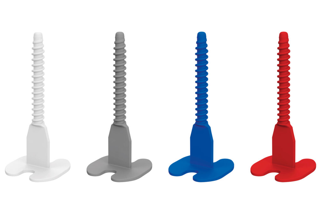 system poziomowania płytek twist star - śruby mocujące